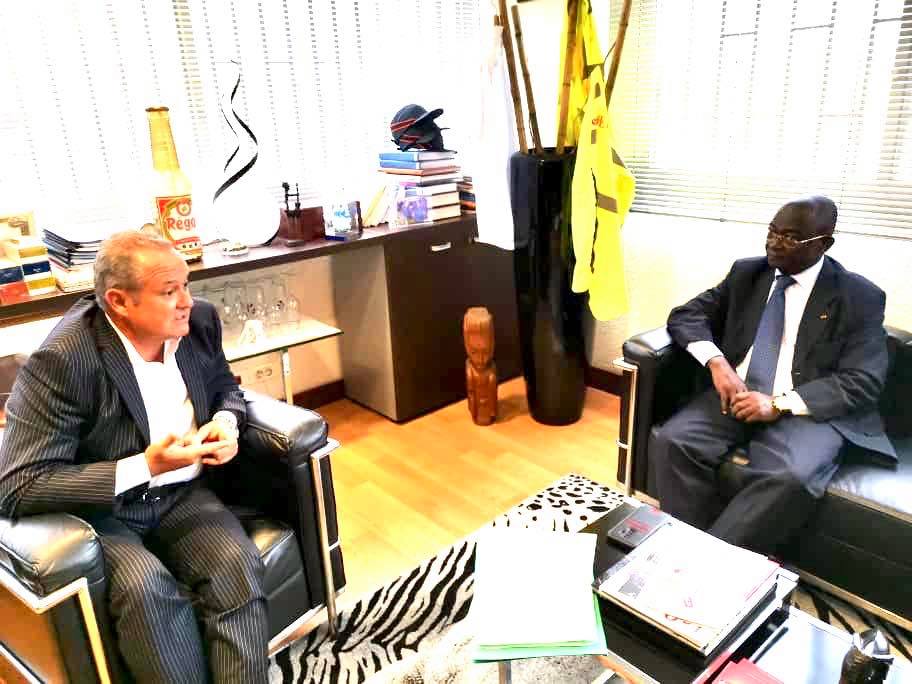 Rencontre avec M.Fabrice BONATTI, Directeur Général de la Société Les Brasseries du Gabon (SOBRAGA), à son siège à Owendo